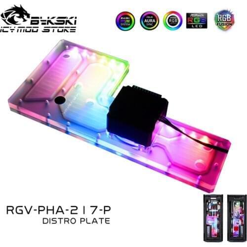 Bykski Waterway Board Reservoir Liquidcooling System Water Tank Acrylic Tranperant for PHANTEKS ES217XE RGV-PHA-217-P