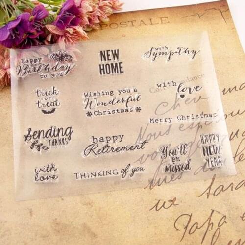 DIY Scrapbooking Card Making Decorative Photo Album Decor Multifunction Clear Stamps Paper Card Crafts TPR 1Pcs Eco-friendly