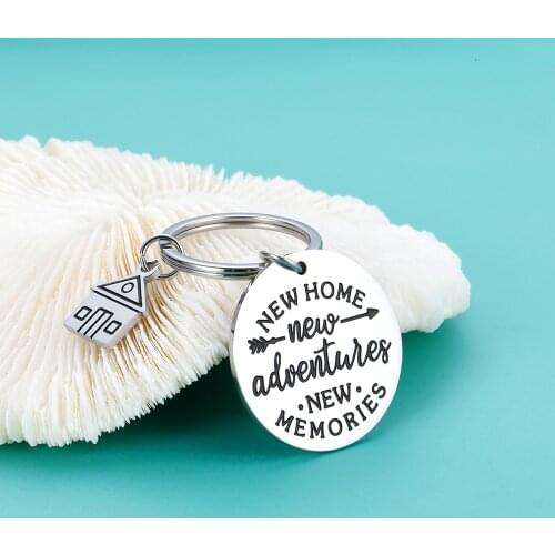 Cute Key Chain New Home Gift Key Ring Housewarming Gifts First Home Keyring Best Neighbor Gifts New Home New Adventures Presents