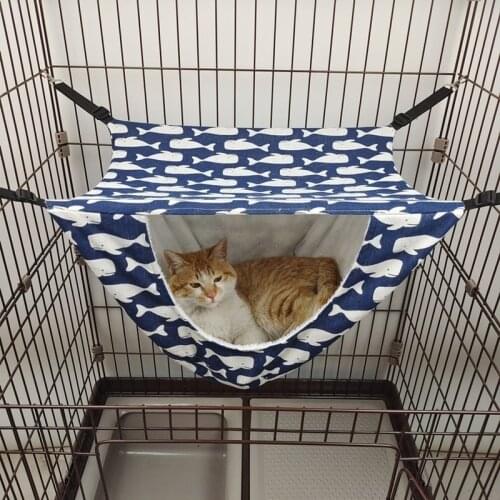Cute Cat Hanging Hammock Breathable Sleeping Bag Swing Cat Beds Small Animal Guinea Pig Accessories Pet Supplies Kitten House