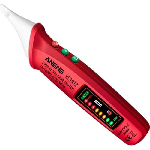 AC Pen Voltage Tester Non-contact Detector Meter 12V-1000v LED VC1017 Electric Indicator