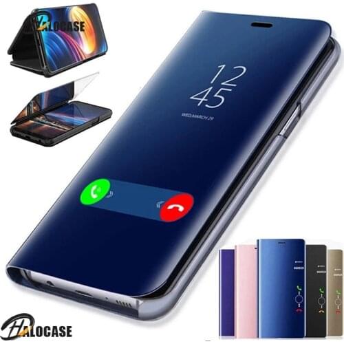 Smart mirror flip cover for Samsung Galaxy A02s A12 A32 A42 A52 A51 A50 A71 A41 A31 A21s A11 M31 s M51 M 21 M11 stand case coque