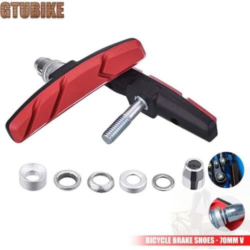 Bicycle Brake Pads Bicycle Brake Shoes - 70mm V Brake Pads Shoe Block BMX Road Mountain Bike MTB Bicycle Rubber Pad
