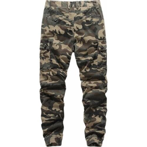 Men Fashion Streetwear Casual camouflage Jogger Pants Tactical Military Pants Mens Casual Pants Washed Cotton Sports Pants
