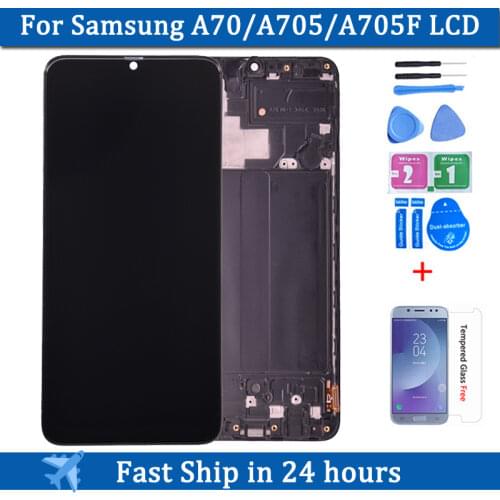 For Samsung Galaxy A70 A705/DS A705F LCD Display With Touch Screen Digitizer Assembly A705FN A705GM A705MN Replacement Parts