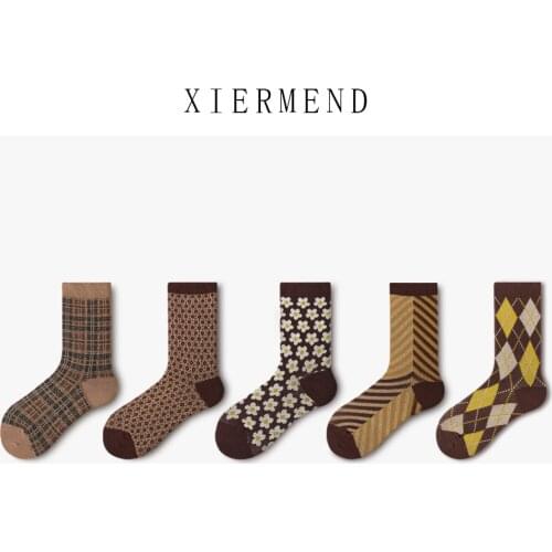 10 pieces = 5 paris Socks in female tide ins spring institute FengRi British port agitation restoring ancient ways