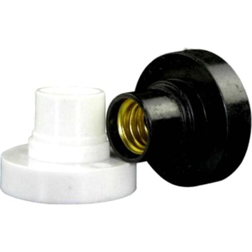 10pcs E14 Black White 6A 220V Conversion Flat Lamp Holder Lamp Switch Environmental Protection PBT Big Screw To Small Screw