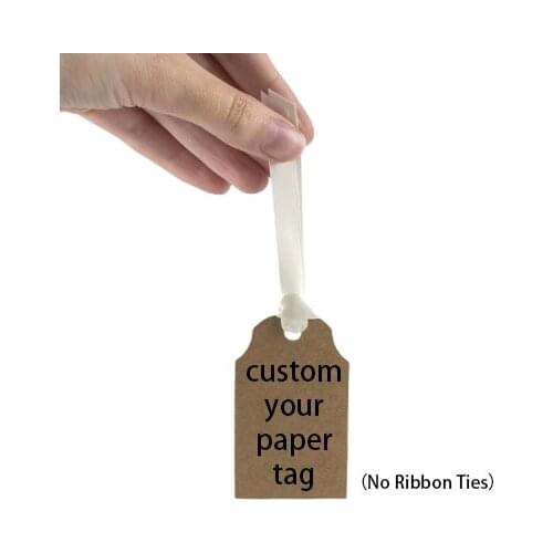 100PCS Paper Tag Branding LOGO Labels DIY Stickers Wedding Party Gift Tag Kraft Paper Invitations Card Birthday Party Supplies