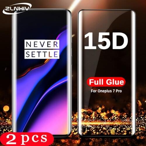 2Pcs for oneplus 7 7T pro phone screen protector tempered glass 6 6T full cover 5 5T protective film on the glass smartphone