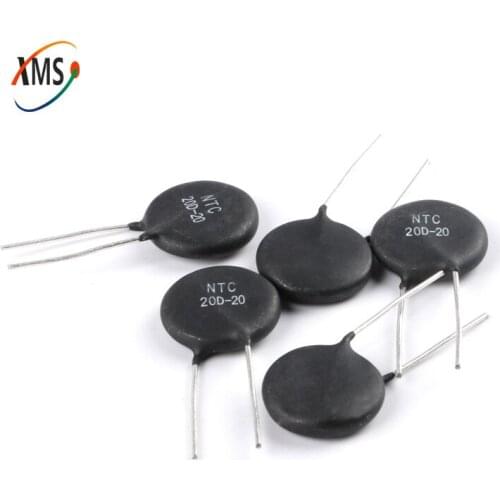 5pcs NTC Thermistor Resistor NTC 20D-20 Thermal Resistor