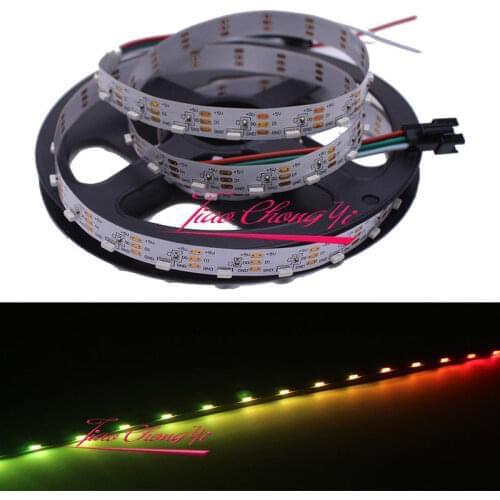 DC5V WS2812B IC 1M 60led/m10mm wide RGB Addressable 0420 SMD side led strip IP20