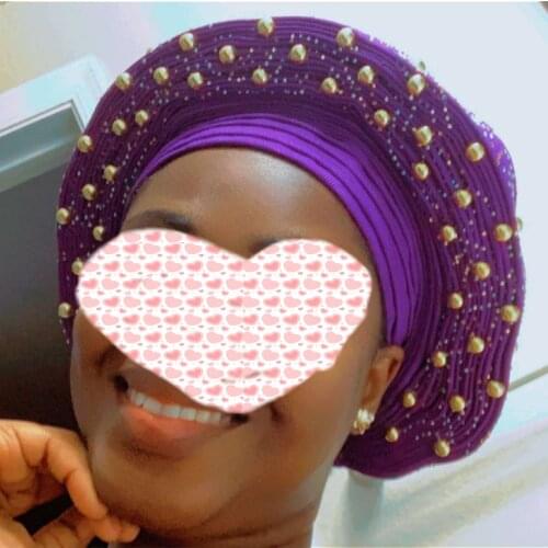 African headtie nigerian gele headtie turban femme women head wrap embroidery lace scarf dubai fabric high quality 1.5 *1.2meter