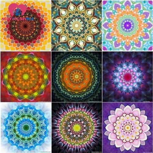 Diamond embroidery mandala 5d diy diamond painting full square picture by rhinestone accessories diamond picture home decoration