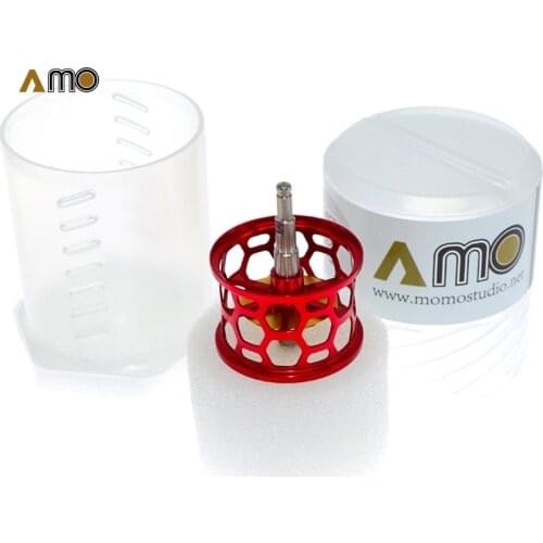 AMO DIY FISHING REEL SPOOL Lightweight Fishing Reel Spool Aluminium Alloy Spool GS-1000C Including Magnetic Brake