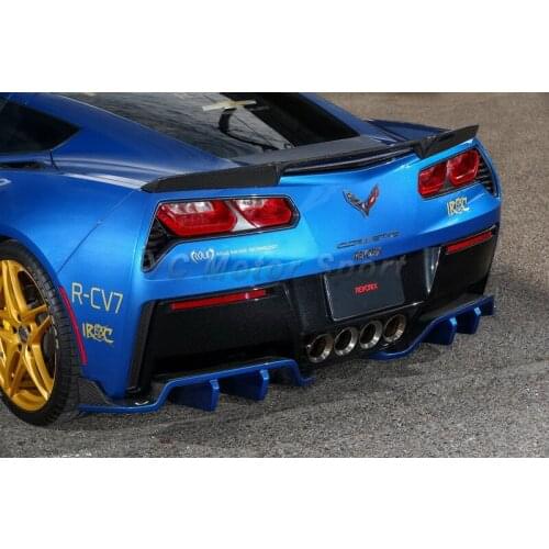Car Accessories Carbon Fiber Rear Diffuser 2pcs Fit For 2014-2015 C7 Revorix Style Rear Diffuser Lip