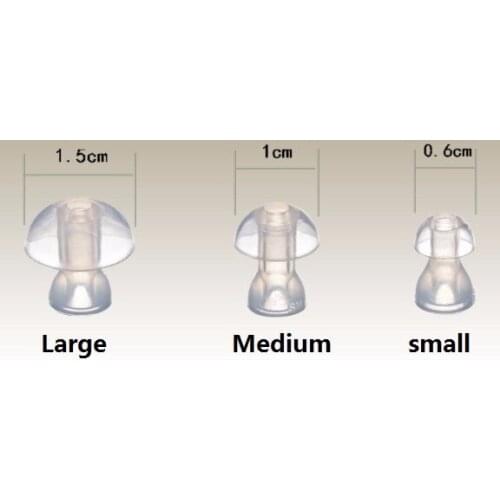 Free ship. 90pcs. hearing aid eartip Three Size Soft Hearing Aid Earplug Hearing Aid Components Silicon Eartip Earbud