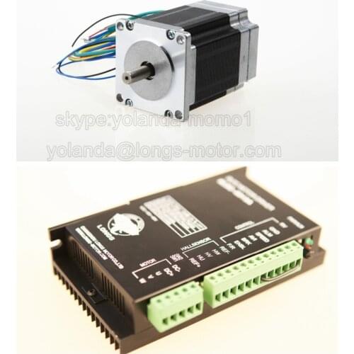 Free Ship US&US Ship Brushless DC Motor 125W 24V 3000RPM 1.2N.m 57BLF02 Peak DC Driver BLDC-8015A Medical Devices