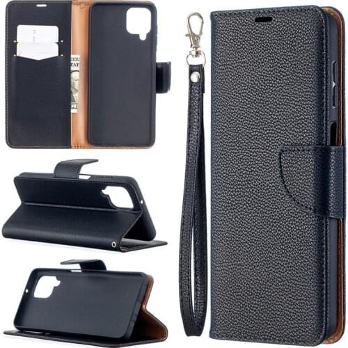 2021 Wallet Flip Case For Samsung Galaxy M12 Cover Case on For Samsung M 12 SM-M127F M127 Magnetic Leather Stand Phone Protectiv