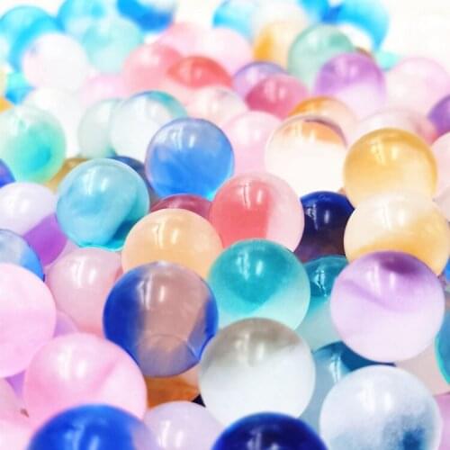 Two-color pattern bubble beads color crystal mud sea baby water absorption beads floating beads