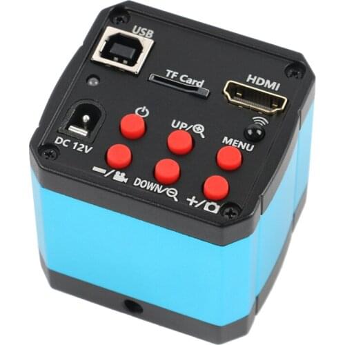 Eakins 18MP 1080P 60FPS HDMI USB FHD Industry Video Microscope Camera C Mount Zoom Lens 56 LED Light For PCB Soldering