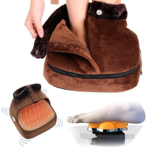 Electric Heater Foot care Warmer tool pad Cosy Unisex Velvet Feet Warmer Massager Big Slipper Foot Heating Warm Massage Shoes