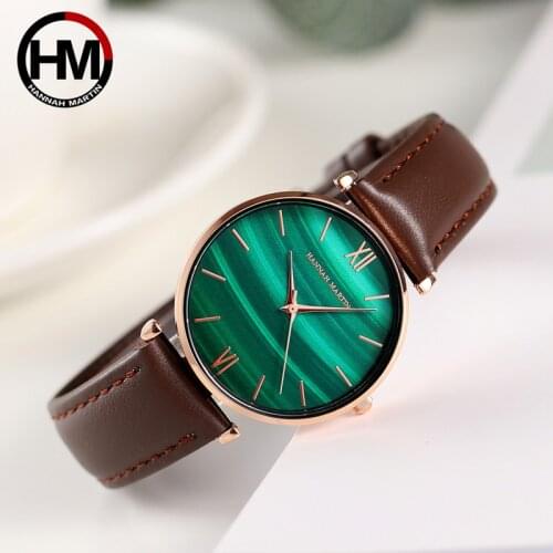 Hannah Martin Ladies Watch With Leather Strap