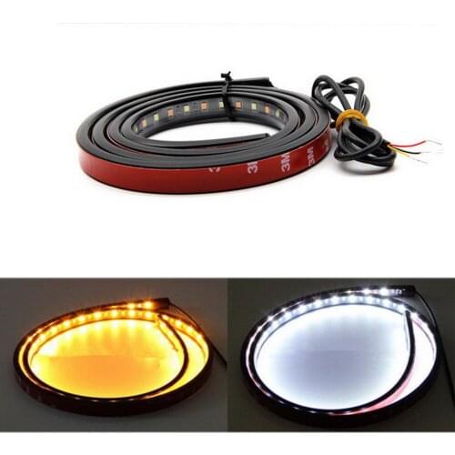 Running/Brake/Reverse/Rear For Most Truck/SUV/ RV 60'' Turn Signal Tail Lamp Waterproof Strip Light Bar Red/White 90 LED