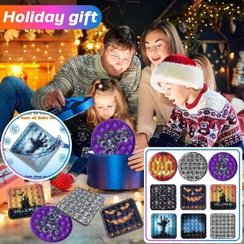 Halloween Squeeze Toys Children Adults Sensory Stress Relief Toys Soft Silicone Fidget Toys Companion And Comfort Toy