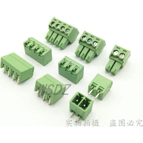 Terminals 3.81mm 15EDG 3P Male and Female CE 100pcs Free Shipping