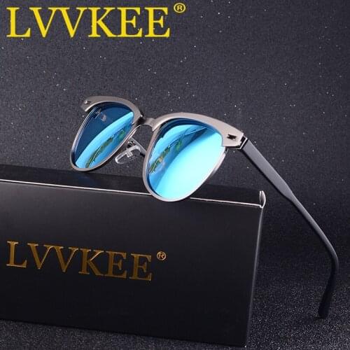 LVVKEE Brand Vintage Polarized Unisex Sunglasses Men Women Driving Sun Glasses For Male Female Eyewear Oculos de sol With Case