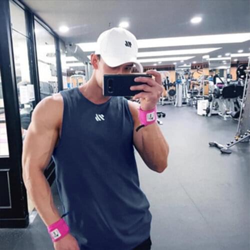 2021 Mens Fitness Gyms Tank Top Men Fitness Ssleeveless Shirt Male Mesh Breathable Sports Vest Undershirt Gyms Running Vest Men