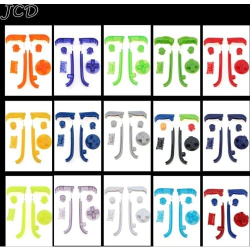 JCD Multi-Color Replacement Buttons Keypads L R A B Buttons For Gameboy Advance Button Frame For GBA D Pads Power ON OFF Buttons