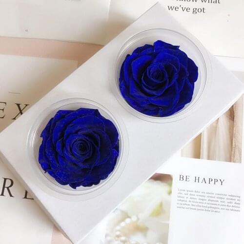 Grade A 7-8CM Rose Natural Fresh Flowers Preserved Eternal Roses flower Box Newyear Valentines Gifts Forever Everlasting Rose