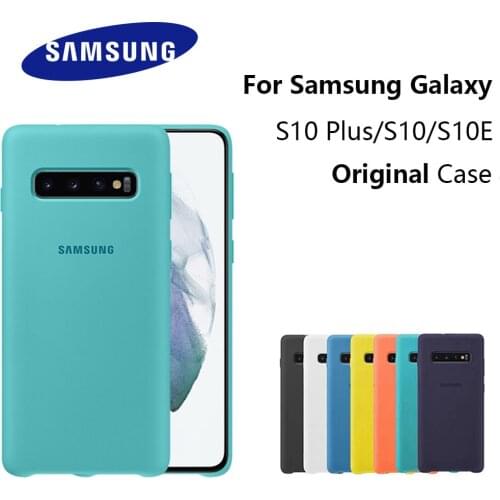 Original Samsung Galaxy S10E S10 S10 Plus Case High Quality Soft Silicone Cover Samsung Galaxy S10 + Protector Shell & Box