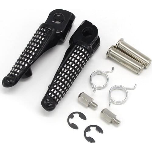 Motorcycle Footrest Front Foot Pegs For Kawasaki ER650 ER6N ZX600 Ninja ZX6R ZX6RR ZX636 34028-0003 L 34028-0002 R 2 Pcs Pedals