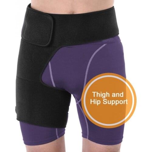 Hip Thigh Support Brace Breathable Unisex Muscle Strain Prevention Belt Sport Protector Support Posture Corrector For Man Health