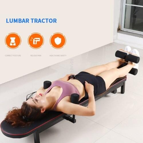 Elevating and supporting the electric stretcher children long height household handstand machine lumbar disc height neck tractor