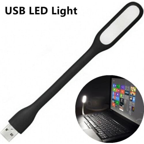 5V 1.2W Portable USB LED Mini Book Light Reading Light Table Lamp Flexible USB Lamp for Power Bank Laptop Notebook PC Computer