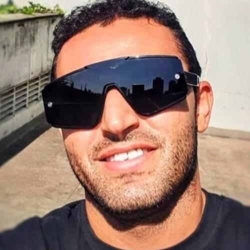 Oversized Pilot Sunglasses Unisex Fashion Black Brand Designer Vintage Sunglasses Female Shades Lady Eyewear UV400