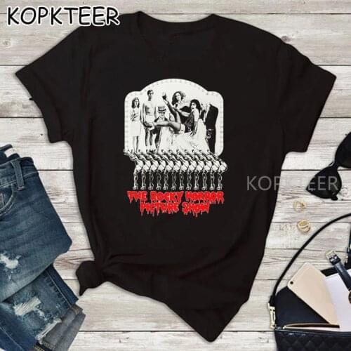 Rocky Horror Picture Show T Shirt Women Womens Harajuku Ullzang 90s Fashion T-shirt Vintage Aesthetic Grunge Tshirt Top Tees