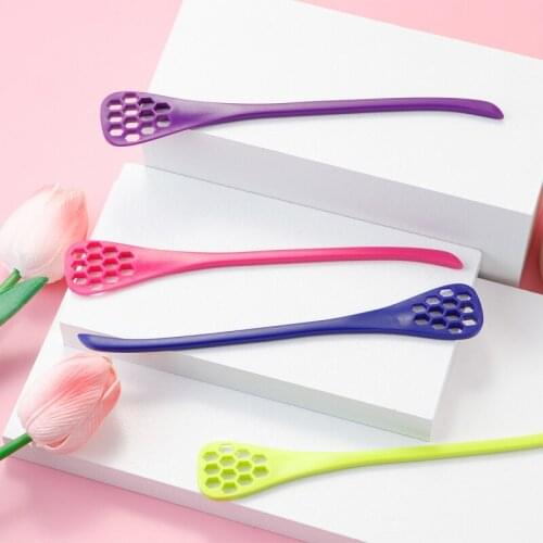 1pc Honeycomb Hair Dye Stirring Stick Colored Hair Mixer Barber Stirrer Plastic Dyeing Tool Salon Hairdressing Stirring Rod Hot