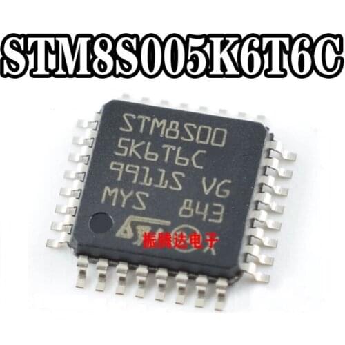10-50PCS/ STM8S005K6T6C STM8S005K6 STM8S005 LQFP-32 NEW