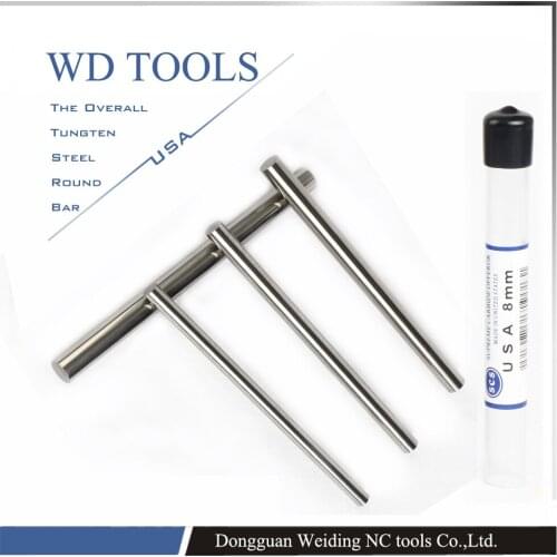 12X100mm 12mm Tungsten W Metal Rod High Hardness High Tensile Strength High Elongation High Wear Resistance