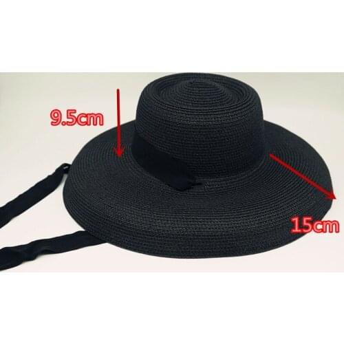 202003-panshi-Hepburn style new paper holiday leisure beach lady cap women sun hat