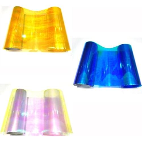 3colors 30 X 100cm Colorful Car Lamp Film Car Light Film Tint UV Protection Replacement High Quality For Any Car Light Sticker