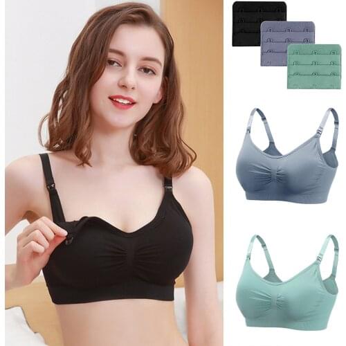 3pc adjustable sports non-steel ring front buckle large size gather seamless underwear black + dark green + blue set dj5