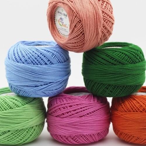 5 Pieces 250G Lace Crochet Yarn Crochet Thread Knitting Yarn Cotton Coaster Thread Spring and Summer Special Offer Wool yarn
