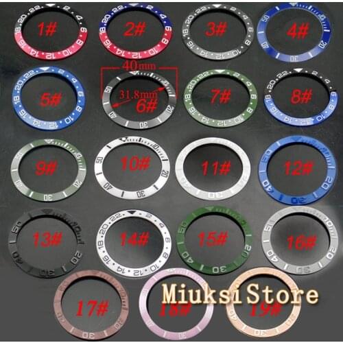 40mm watch titanium material ceramic bezel fit Automatic 40mm Mens 43mm case mechanical men watches