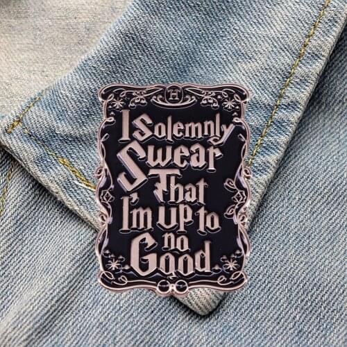 DZ703 Fashion Magic Spells Movie Enamel Pin Brooches Badge Bag Clothes Lapel Women Men Jewelry Gift