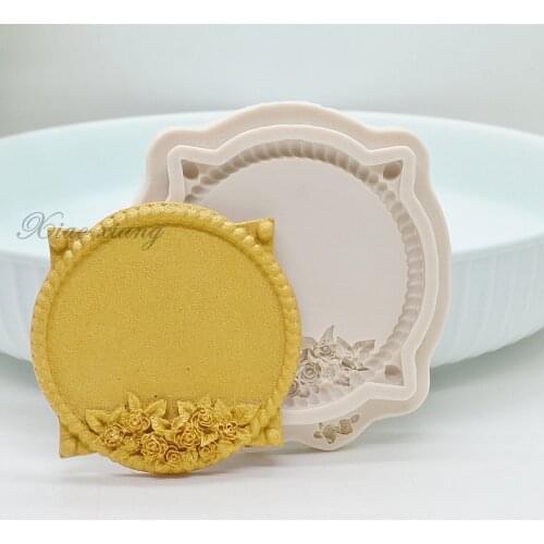 Photo Frame Silicone Molds For Baking Frame Wedding Fondant Cake Decorating Tools Cupcake Candy Chocolate Gumpaste Molds M007